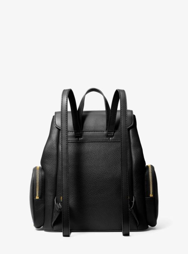 Damske Batohy Michael Kors Jet Set Medium Pebbled Leather Čierne - Kabelky Michael Kors Akcia | IVAHC-6208